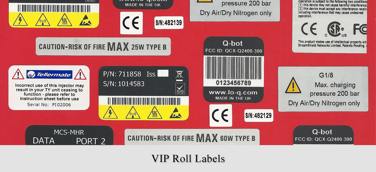 VIP Roll Labels by Avonclyde Ltd